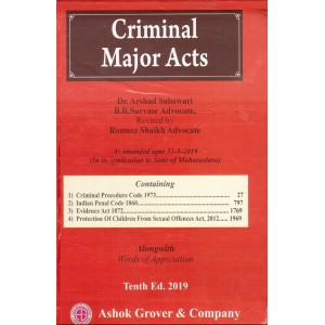 Ashok Grover & Company's Criminal Major Acts [HB] by Dr. Arshad Subzwari & B. R. Survase